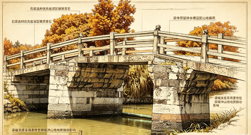 山地石梁